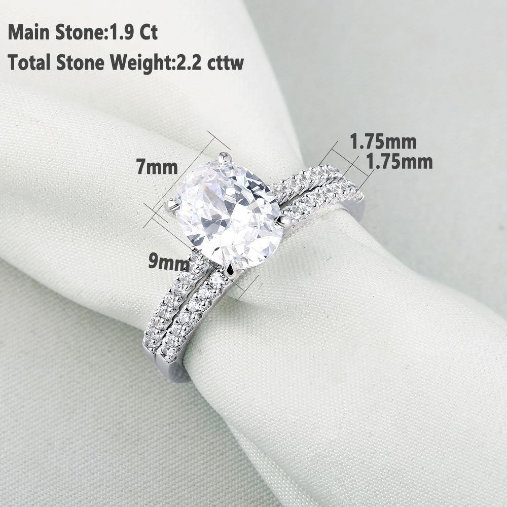 1Ct Round Simulated Diamond Wedding Engagement Women Ring 925 Sterling  Silver