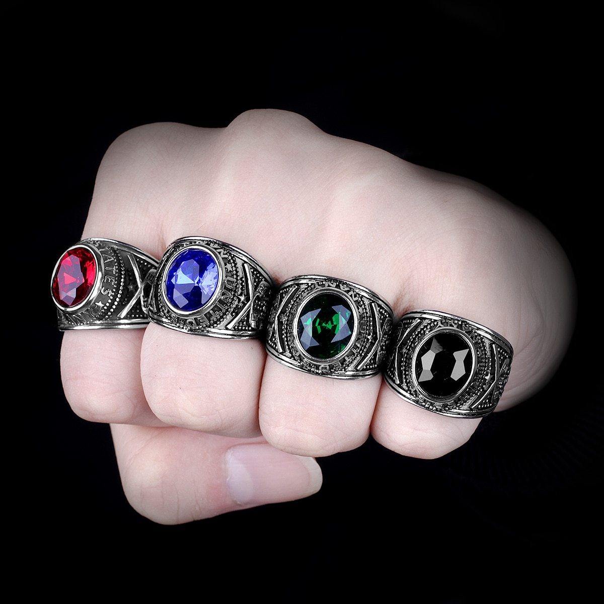 Men's Space Inlaid Ncc Stars Star Trek Zircon Adventurer Astronaut Ring  Punk Pop Ring Motorcycle Hip Hop Fashion Jewelry Gift - AliExpress