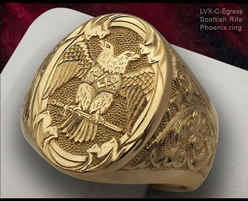 MASOP Men's Eagle High School Ring